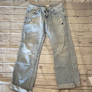 Distressed Boyfriend Jeans